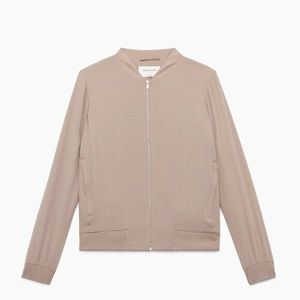 Aritzia Babaton Gilroy Bomber Jacket Taupe Size XS